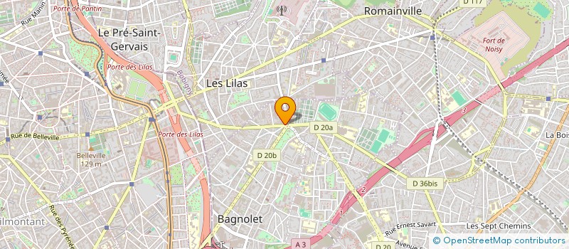 localisation de l'entreprise A5 ELEC à BAGNOLET