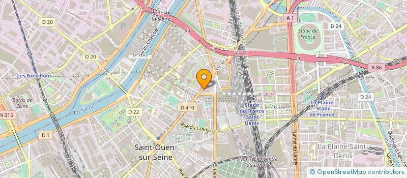localisation de l'entreprise A5 NUMERIQUE à SAINT-DENIS