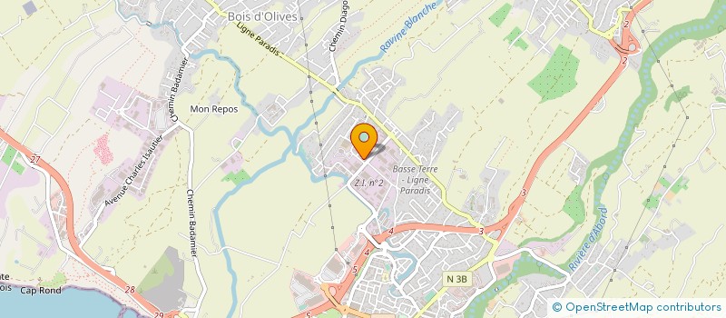 localisation de l'entreprise A5 SARL à SAINT-PIERRE