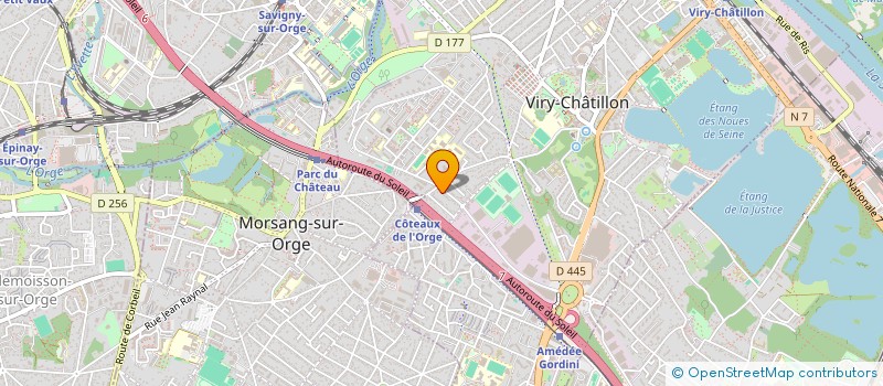 localisation de l'entreprise A5A TRANSPORT ET SERVICES à VIRY-CHATILLON