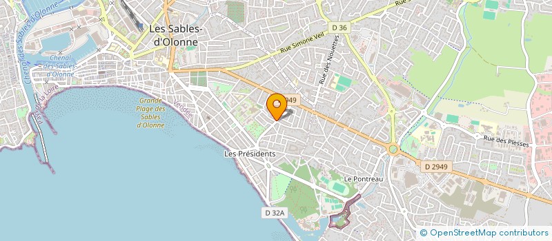 localisation de l'entreprise A5B CONSTRUCTIONS à LES SABLES D'OLONNE