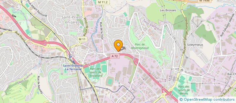 localisation de l'entreprise A5D  SAINT-ETIENNE