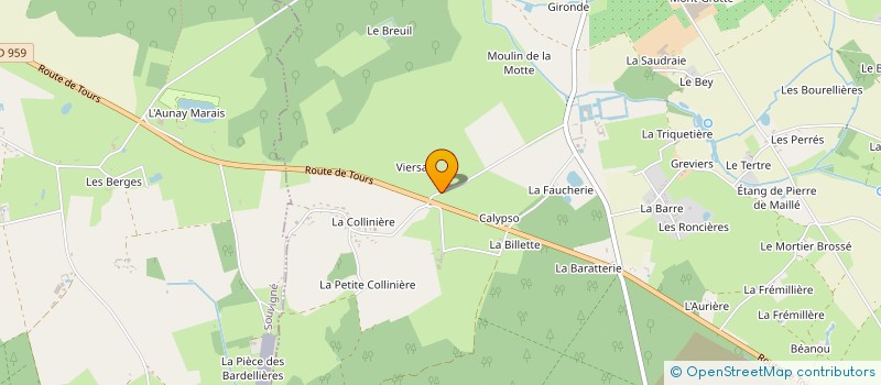 localisation de l'entreprise A5J à SONZAY