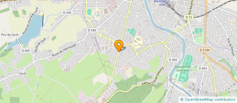 localisation de l'entreprise A5M  MONTLUCON