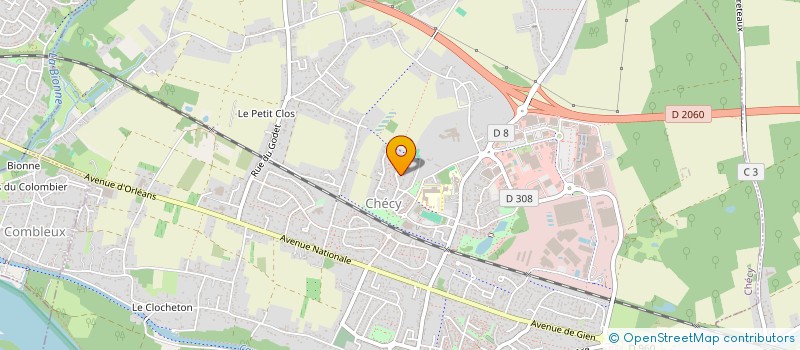 localisation de l'entreprise A6 à CHECY