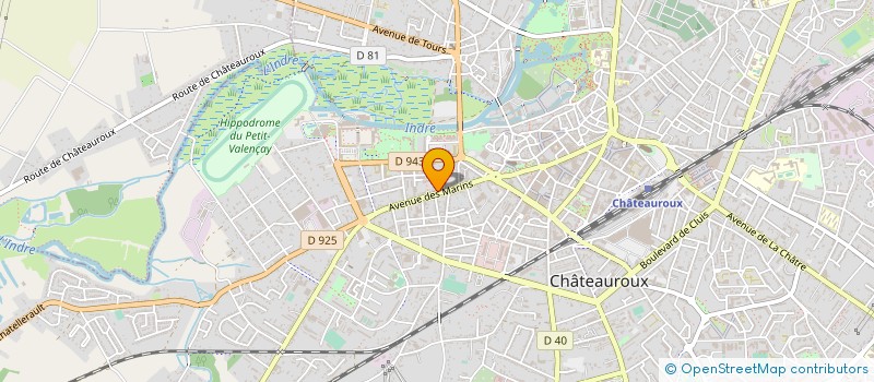 localisation de l'entreprise A6'PC à CHATEAUROUX