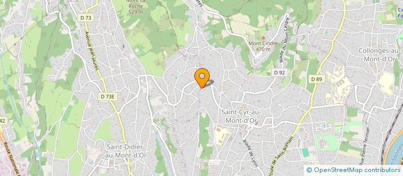 localisation de l'entreprise A6C DU ROCHER BLANC  SAINT-CYR-AU-MONT-D'OR