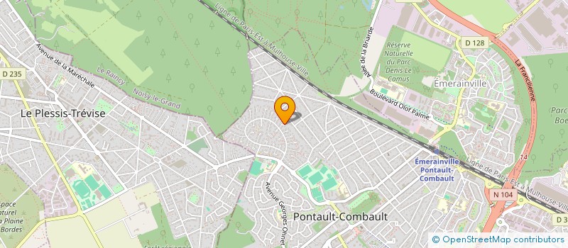 localisation de l'entreprise A6TADOM ' PRO à PONTAULT-COMBAULT