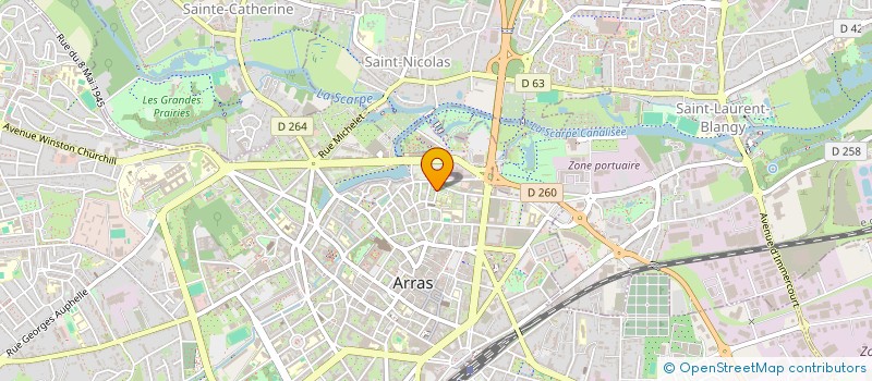 localisation de l'entreprise A6TEC à ARRAS