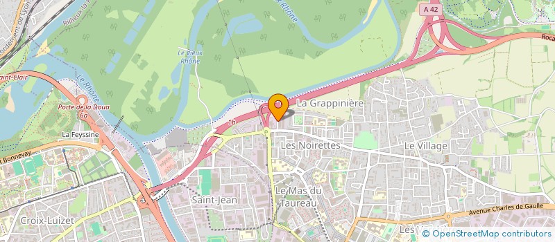 localisation de l'entreprise A7  VAULX EN VELIN