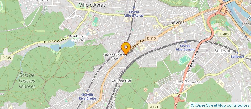 localisation de l'entreprise A7 à CHAVILLE
