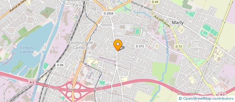 localisation de l'entreprise A7 INTERACTIF à VALENCIENNES