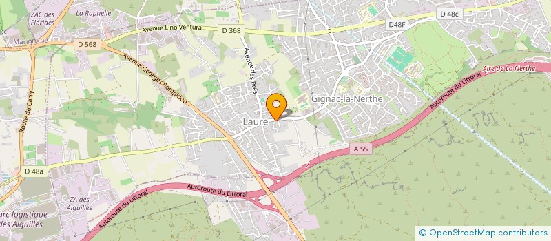 localisation de l'entreprise A7O TRANSPORTS à GIGNAC-LA-NERTHE