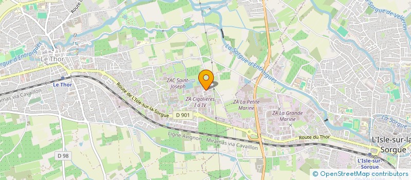 localisation de l'entreprise A8 CHAUSSEE NORD à LE THOR