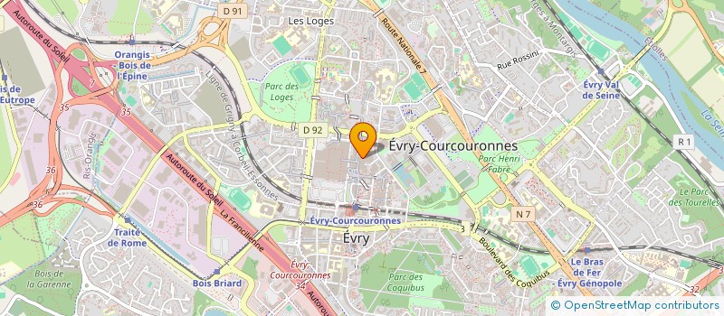 localisation de l'entreprise A888L à EVRY-COURCOURONNES