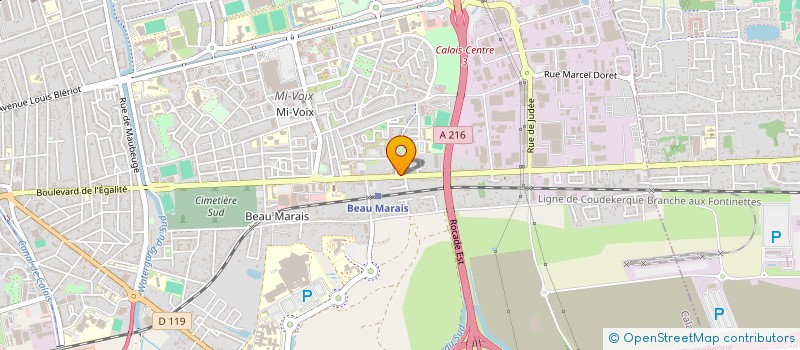 localisation de l'entreprise A9 FRANCE à CALAIS