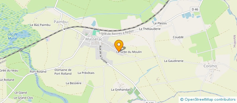 localisation de l'entreprise AA  MASSERAC