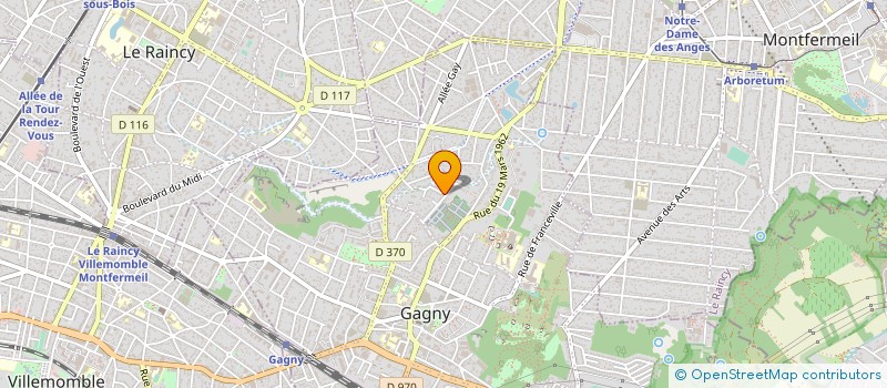 localisation de l'entreprise AA ARTISAN à GAGNY