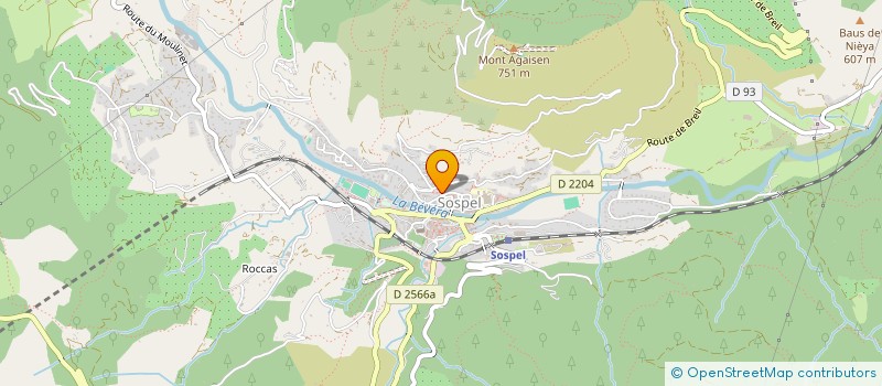 localisation de l'entreprise AA ATELIER ARTISTIQUE  SOSPEL