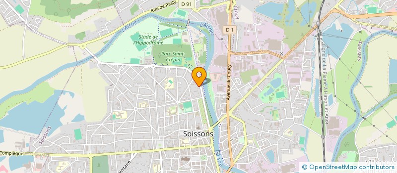localisation de l'entreprise AA AUTO à SOISSONS