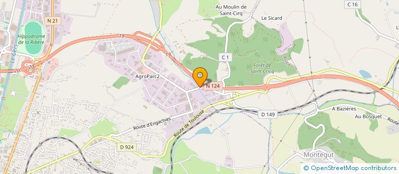 localisation de l'entreprise AA AUTOMOBILE  AUCH