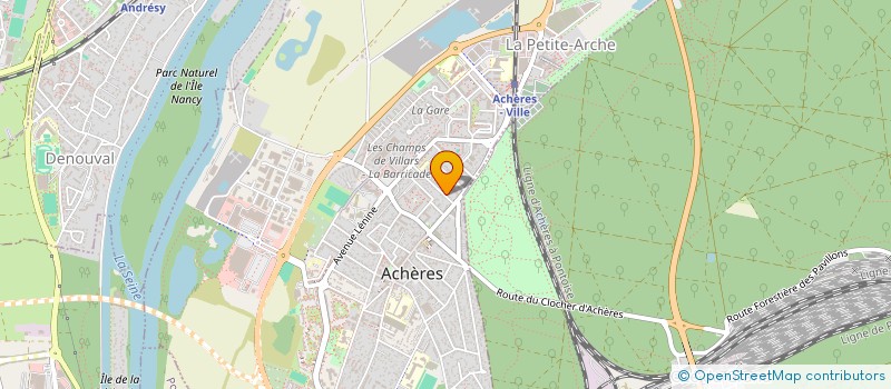 localisation de l'entreprise AA BATI CONCEPT  ACHERES