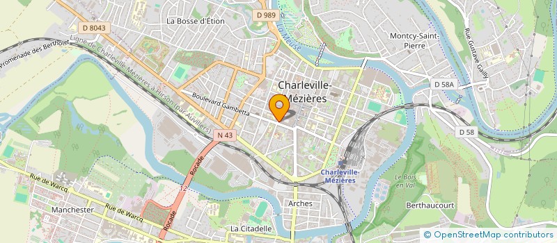 localisation de l'entreprise AA.COM.AUXCOMPTES  CHARLEVILLE-MEZIERES