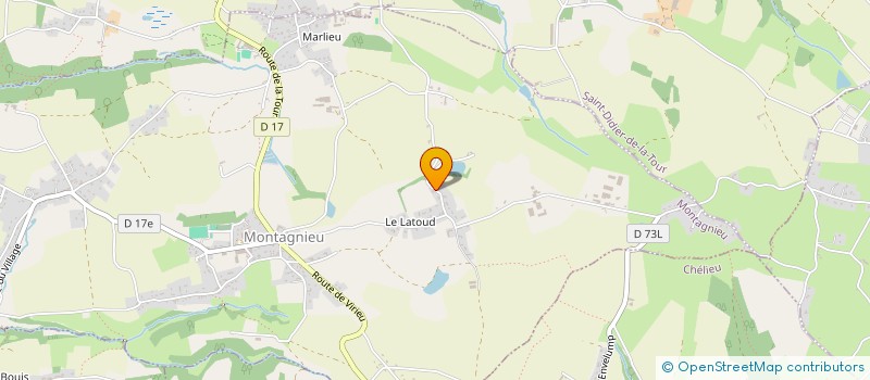 localisation de l'entreprise AA&D XAPA à MONTAGNIEU