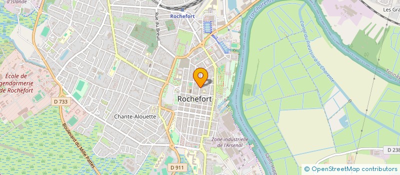 localisation de l'entreprise AA DISTRIBUTION à ROCHEFORT