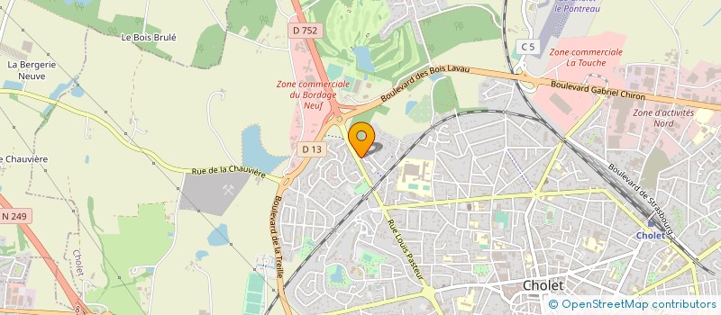 localisation de l'entreprise AA DURAND VIDANGE à CHOLET