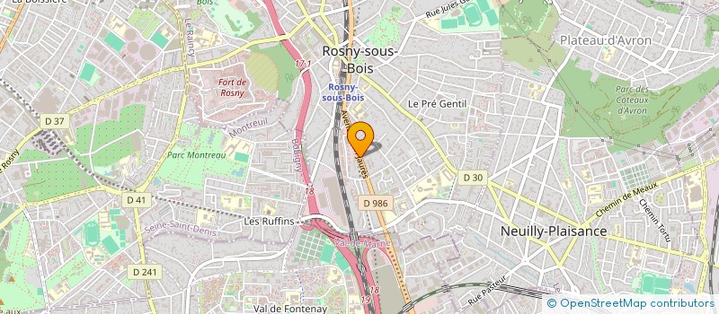 localisation de l'entreprise AA-E CONSEILS à ROSNY-SOUS-BOIS