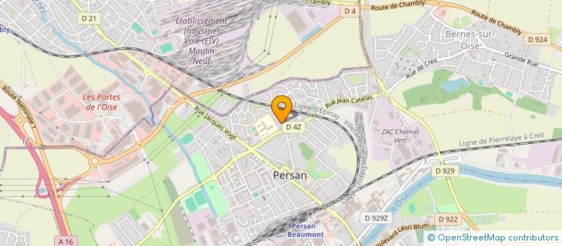 localisation de l'entreprise AA ELEC à PERSAN