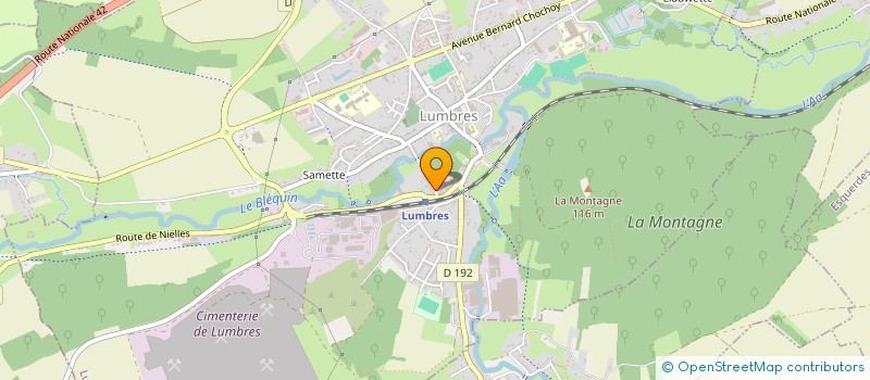 localisation de l'entreprise AA EUROP'TAXIS  LUMBRES