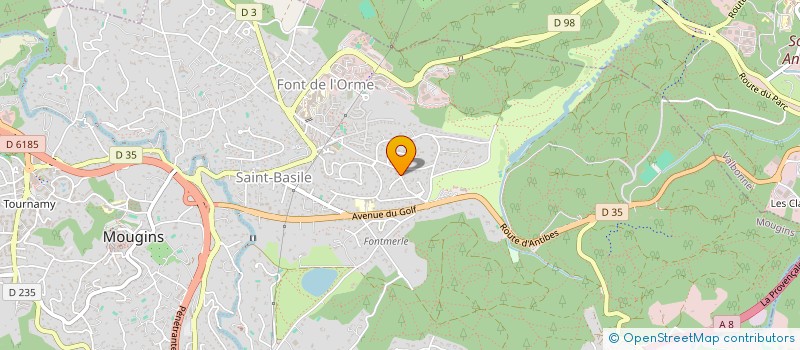 localisation de l'entreprise AA FINANCES à MOUGINS