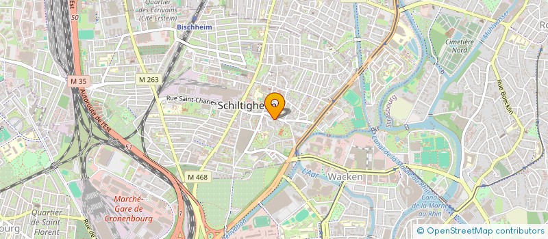 localisation de l'entreprise AA GEOMETRE-EXPERT CABINET DIETHRICH SELARL DE GEOMETRES-EXPERTS  SCHILTIGHEIM