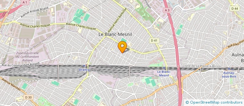 localisation de l'entreprise AA GROUPE à LE BLANC-MESNIL