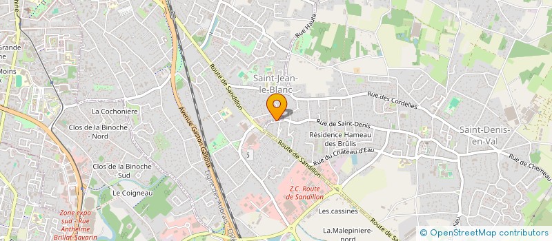 localisation de l'entreprise AA HOLDING à SAINT-JEAN-LE-BLANC