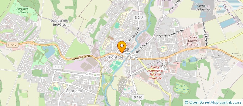 localisation de l'entreprise AA INVEST  PONT-DE-CHERUY