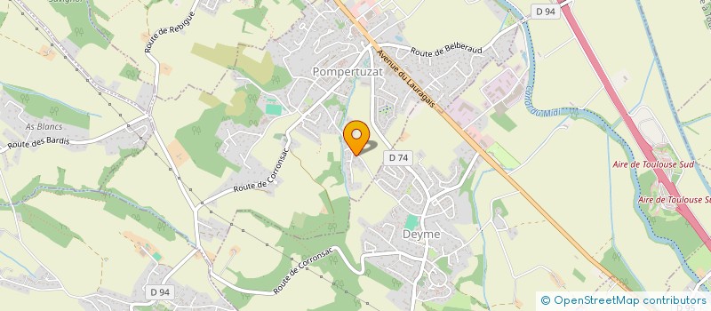 localisation de l'entreprise AA&LC COURTAGE à POMPERTUZAT