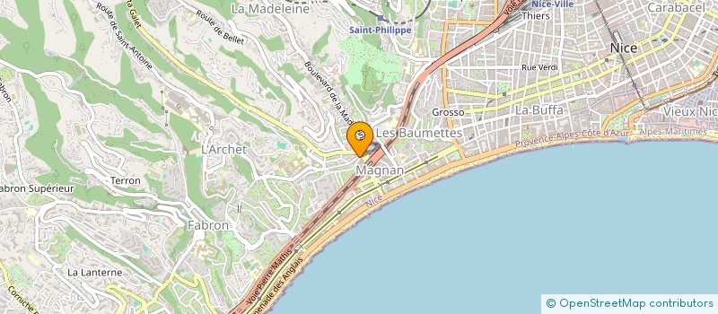 localisation de l'entreprise AA LOCATION à NICE
