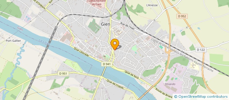 localisation de l'entreprise AA PLUS à GIEN