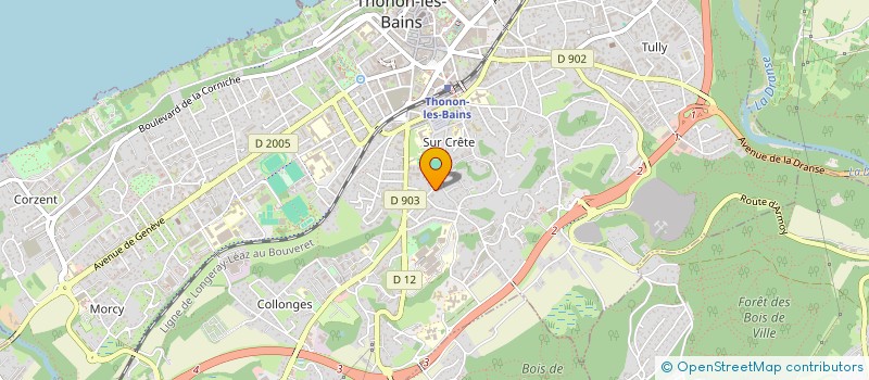 localisation de l'entreprise AA POMPES FUNEBRES CHABLAISIENNES-MERCIER à THONON-LES-BAINS