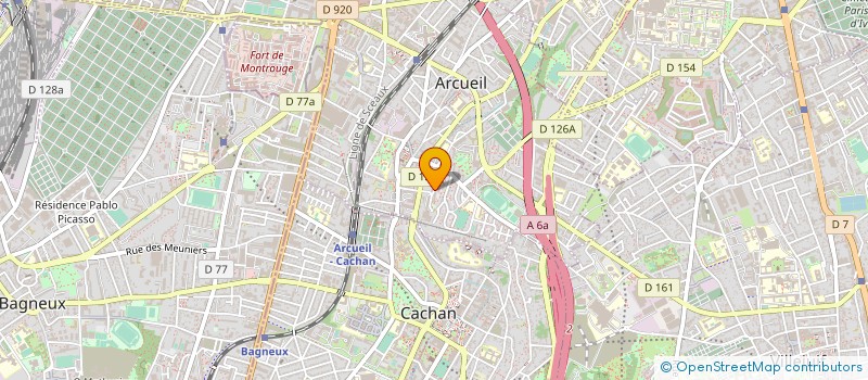 localisation de l'entreprise AA POST-PROD  ARCUEIL