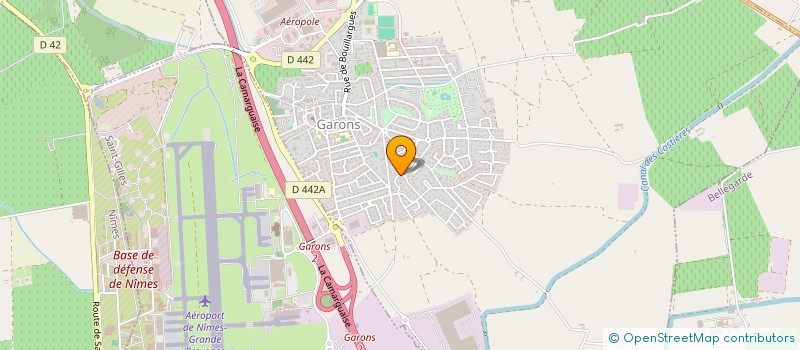 localisation de l'entreprise AA PROD  GARONS