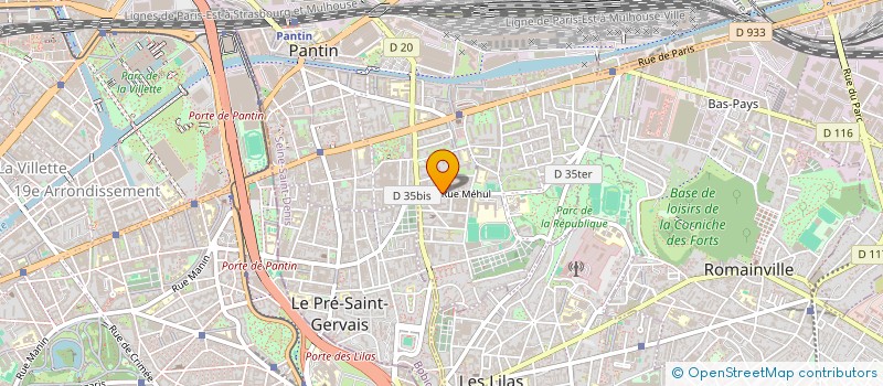 localisation de l'entreprise AA RENOV  PANTIN