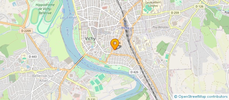 localisation de l'entreprise AA SOLUTIONS TRAVAUX à VICHY