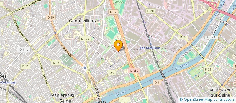 localisation de l'entreprise AA TAXI à GENNEVILLIERS