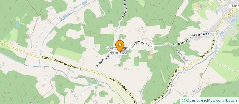 localisation de l'entreprise AA-VTC-24  SAINT-HILAIRE-D'ESTISSAC