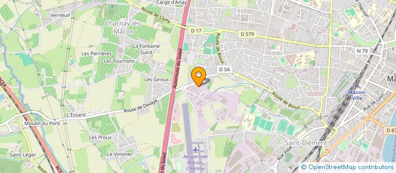 localisation de l'entreprise AA2000 à CHARNAY-LES-MACON