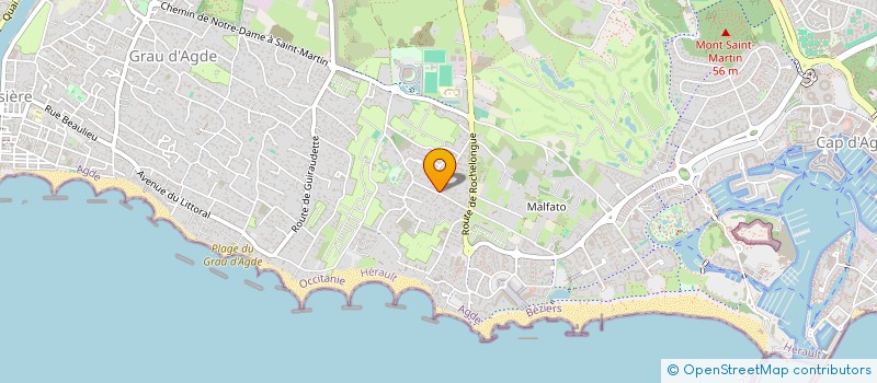localisation de l'entreprise AA34  AGDE